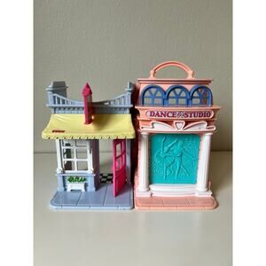 Vintage 2001 Fisher-Price Sweet Streets Candy Shop/Dance Studio Carrying Case